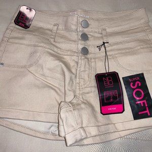 Mid Rise Light Cargo Shorts NEW WITH TAGS